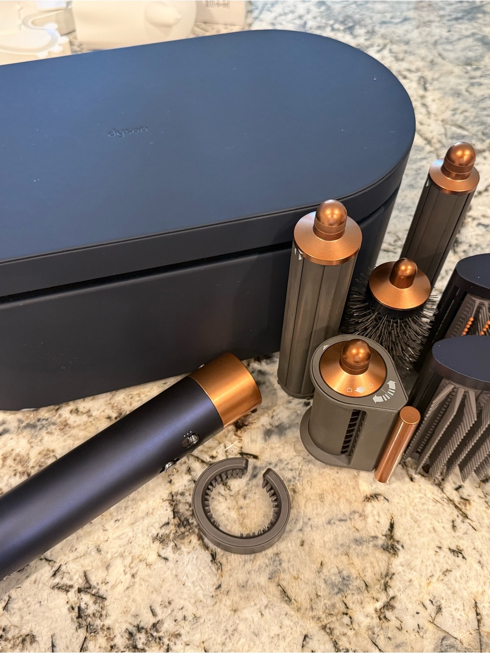 Dyson Navy Blue and Copper Airwrap Set